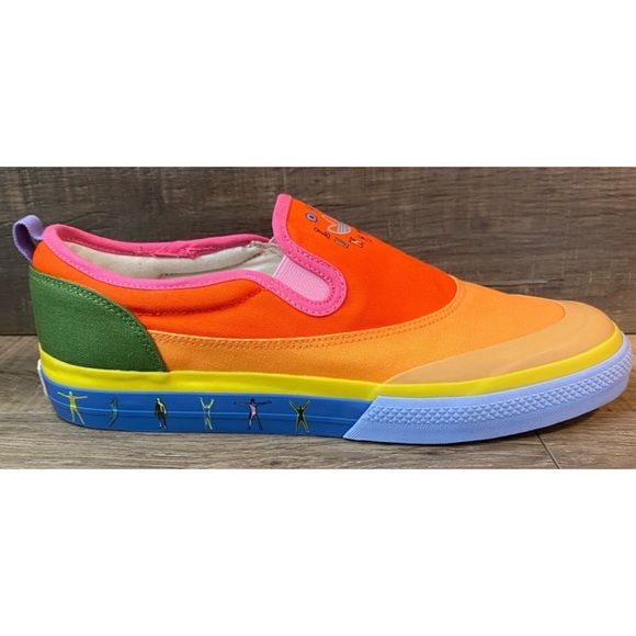 NWOT Adidas Nizza Pride Sneakers 11 - Picture 2 of 8